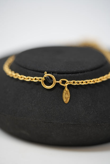 Pre-owned Chanel 80's/90's CC Logo Necklace