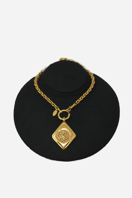 Pre-owned Chanel Rhombus Necklace