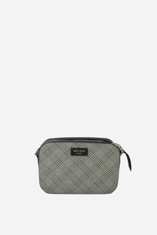 Jimmy Choo Metallic Fabric Crossbody Bag