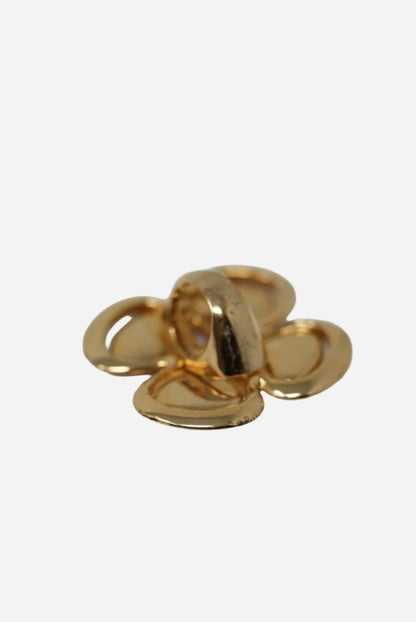 Dior Flower Rhinestone Ring