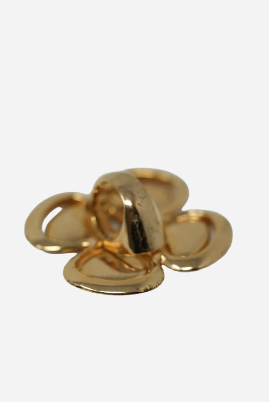 Christian Dior Flower Rhinestone Ring