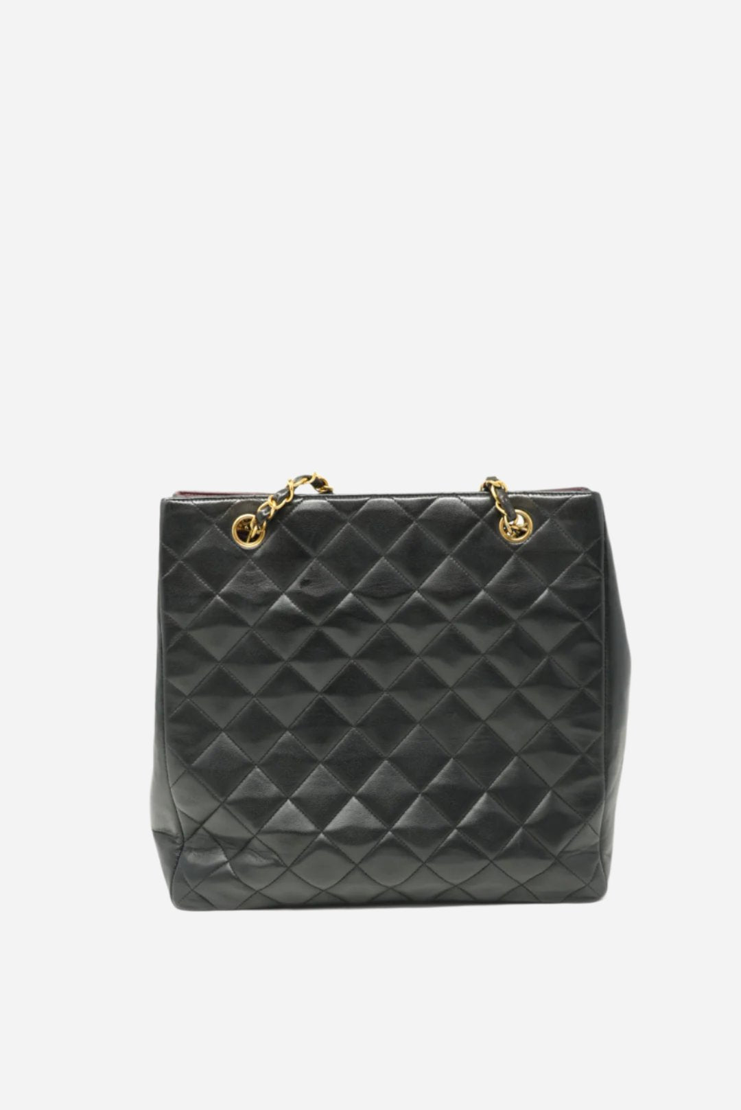 Pre-Owned CHANEL Paris Edition Shoulder Bag Black Lambskin 1994-1996