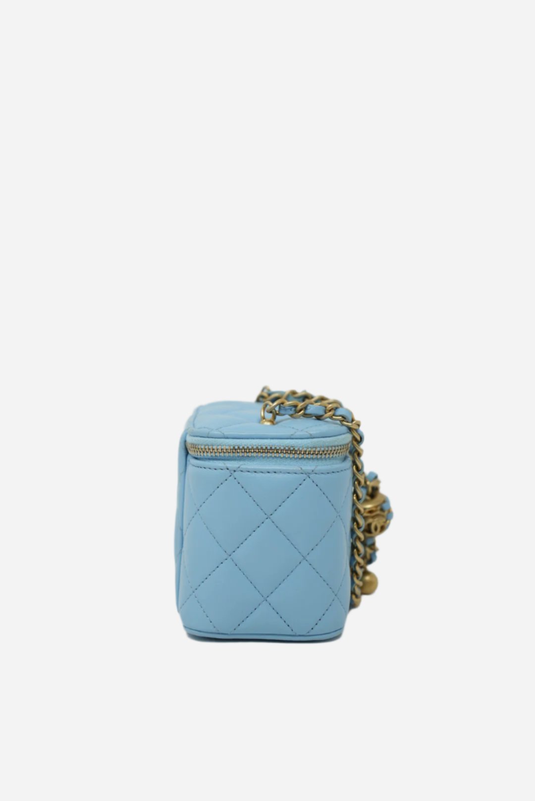 Pre-Owned Chanel SMALL VANITY WITH CHAIN Pearl Crush 2022
