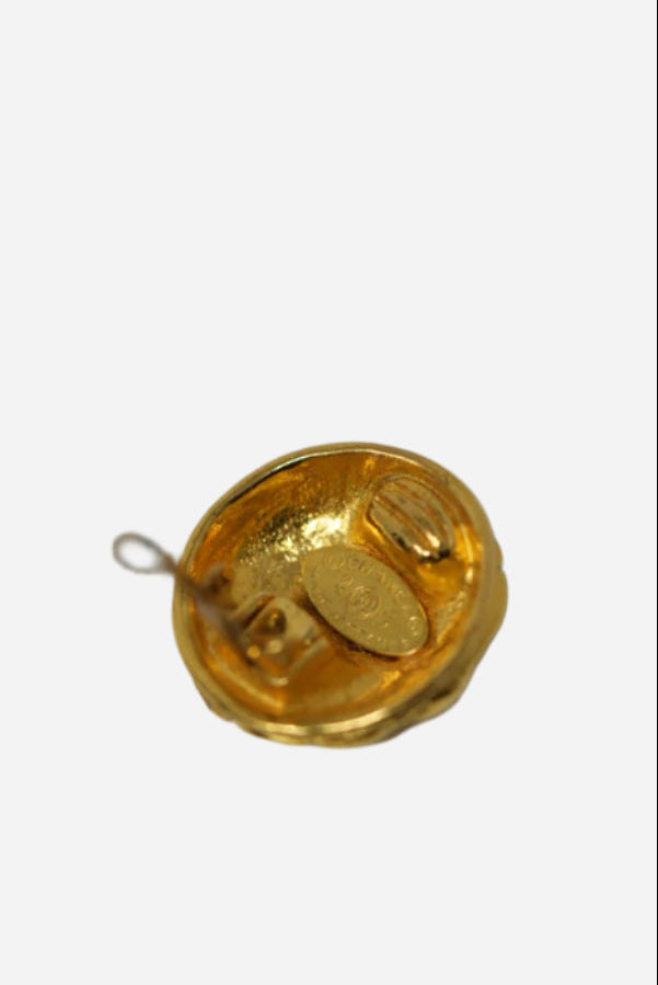 Pre-owned Chanel 90's CC Earrings Clip-On