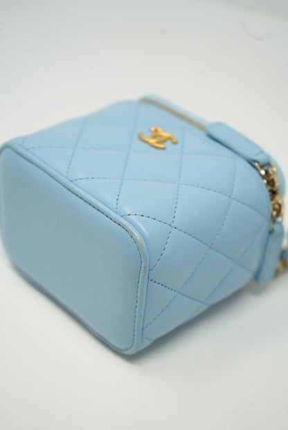 Pre-Owned Chanel SMALL VANITY WITH CHAIN Pearl Crush 2022
