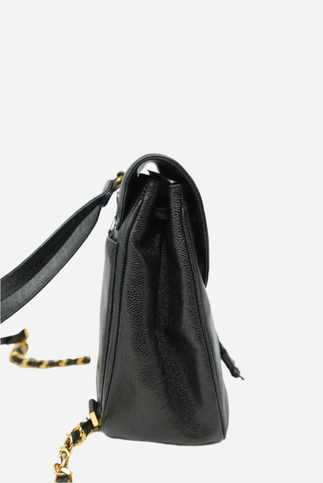 Pre-Owned CHANEL Black Caviar CCs Backpack 1994-1996