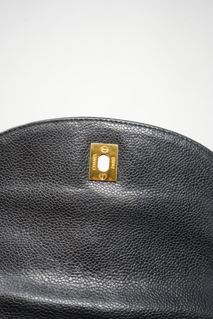 Pre-Owned CHANEL Black Caviar CCs Backpack 1994-1996