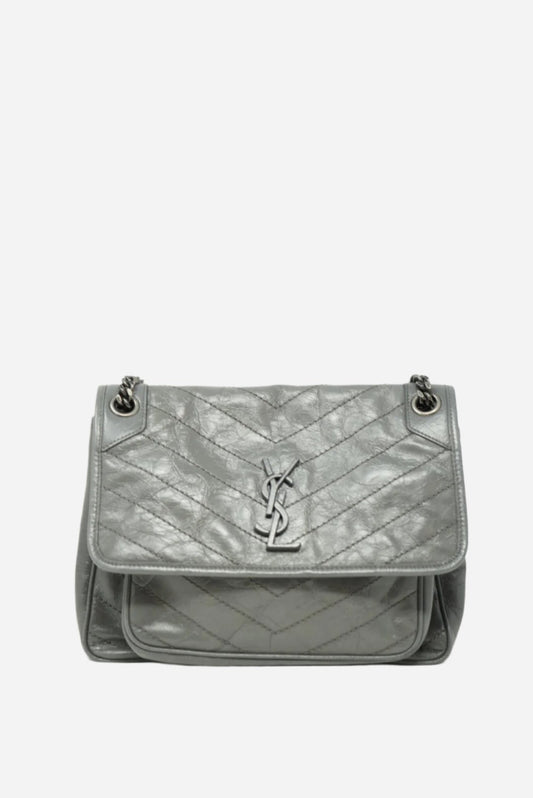 Saint Laurent Grey NIKI MEDIUM Handbag
