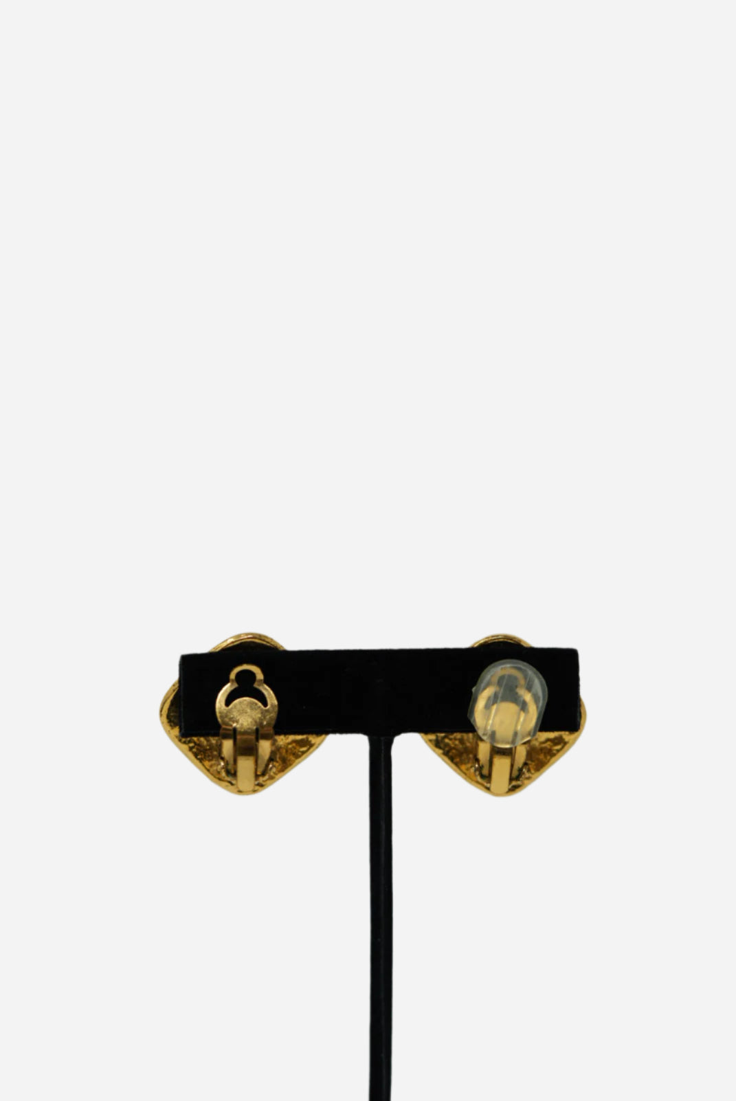 Pre-owned Chanel CC Logo Square Earrings 1994