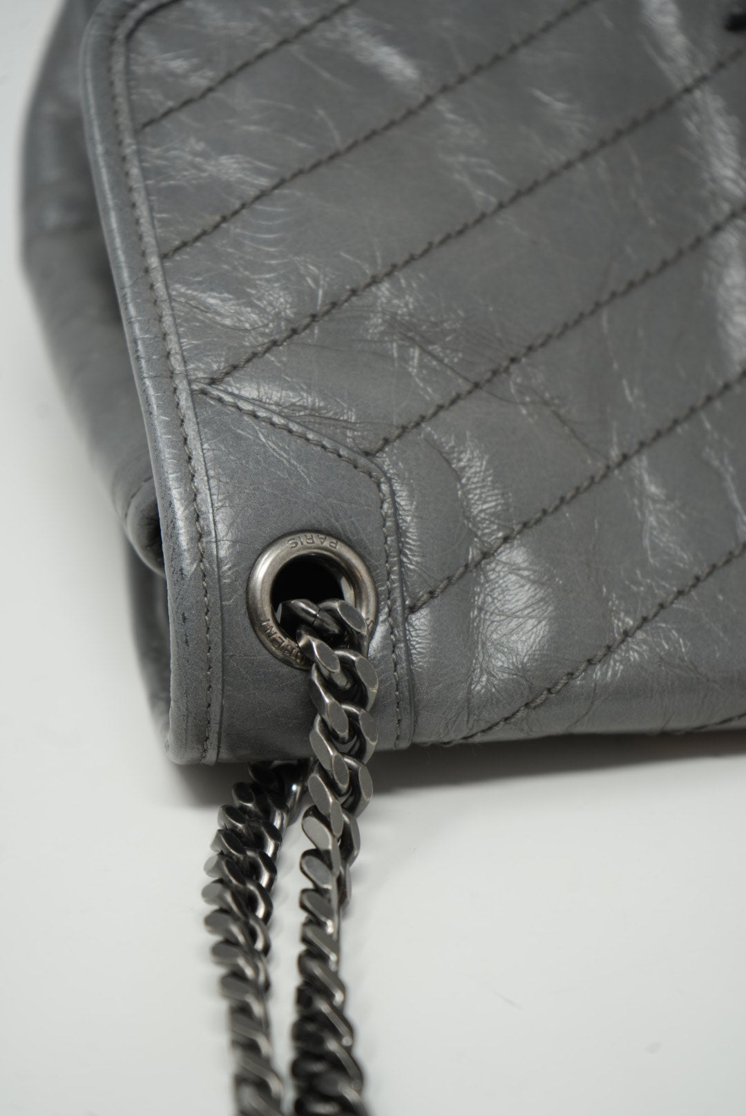 Saint Laurent Grey NIKI MEDIUM Handbag