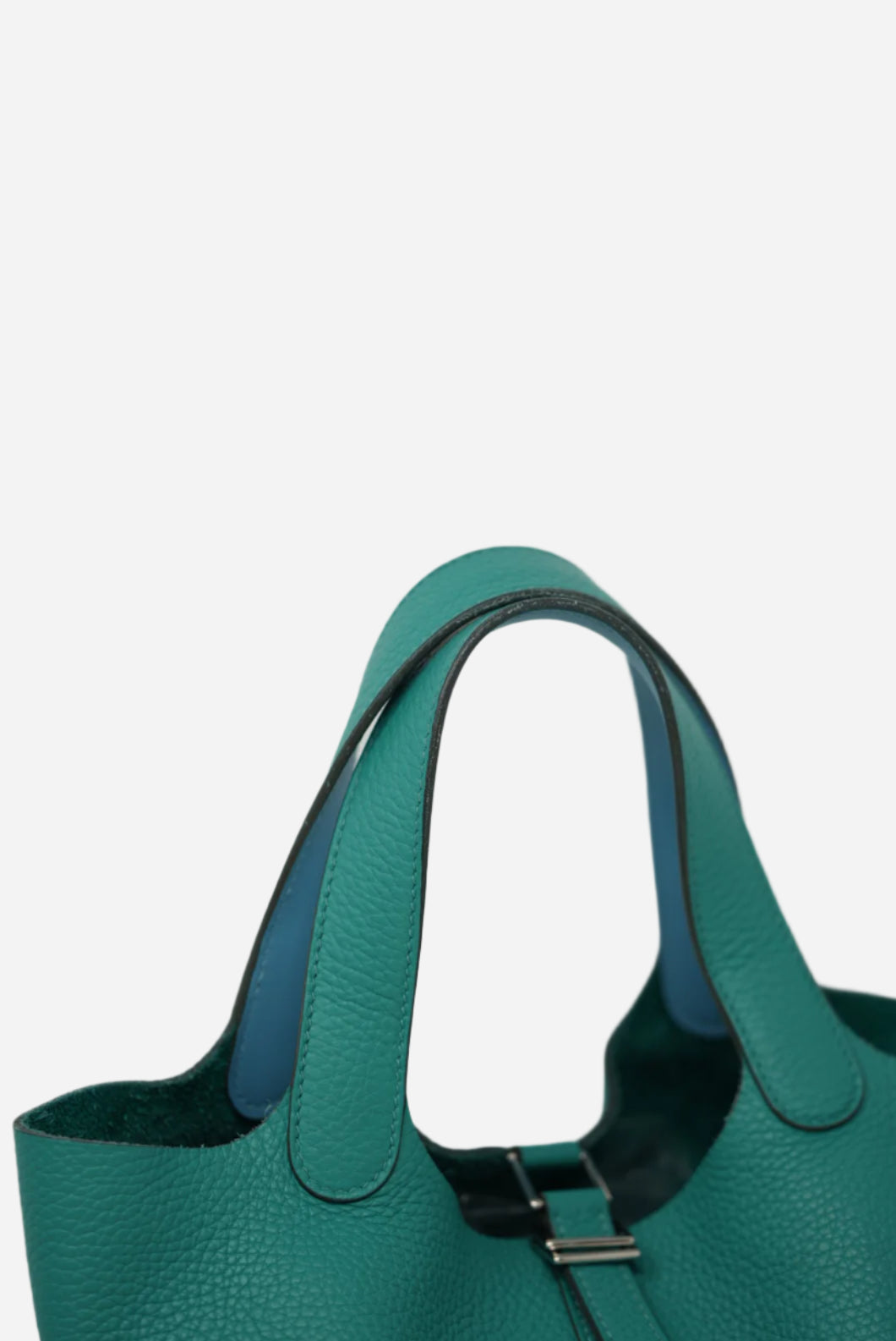 Hermes 2020 Green Clemence Leather Picotin 18 Handbag