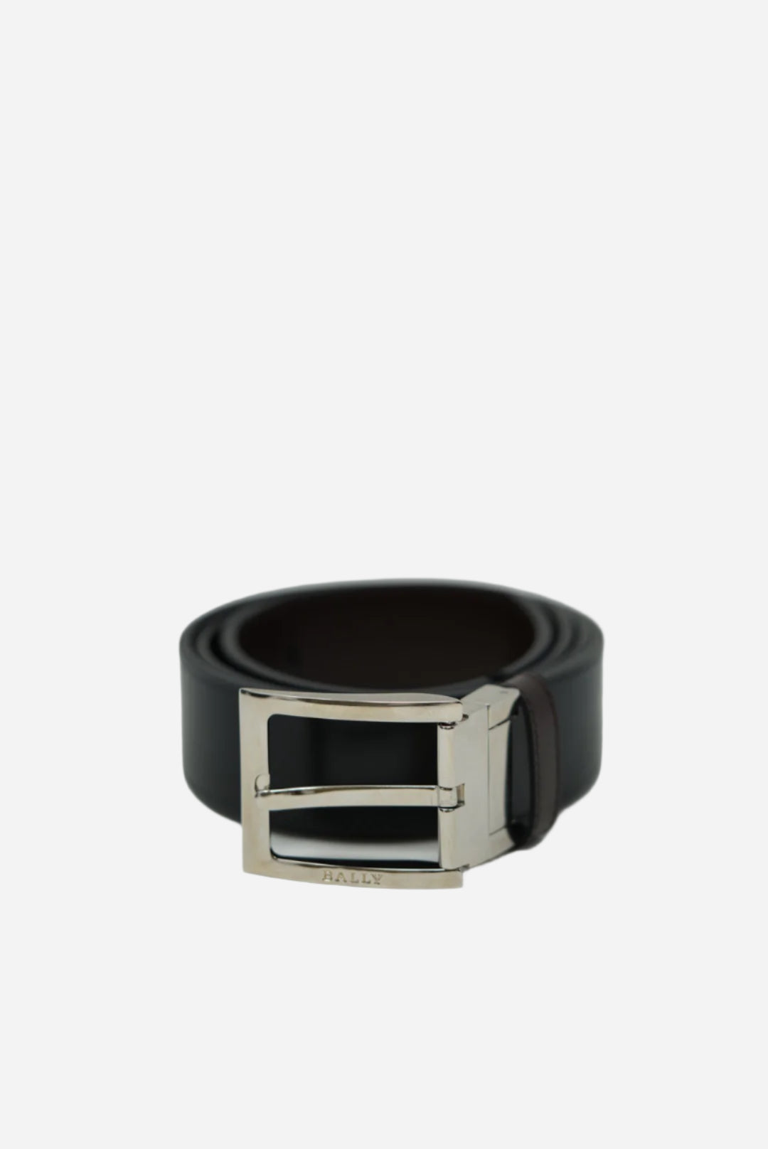 Bally Logo Engraved Buckle Belt Reversible