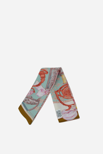 Hermes Cavalleria Etriers Cavalry Armor Silk Twilly Scarf