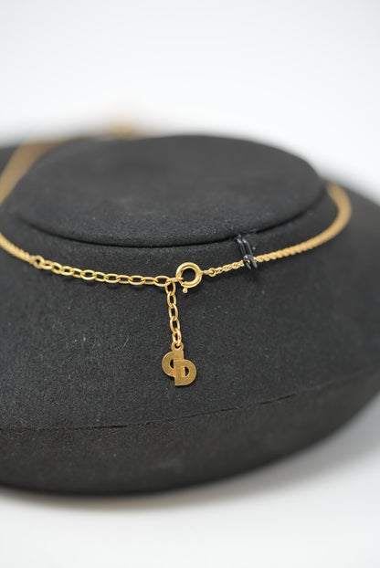 Dior Vintage Gold-Tone Faux Pearl Perfume Necklace