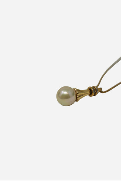 Dior Vintage Gold-Tone Faux Pearl Perfume Necklace