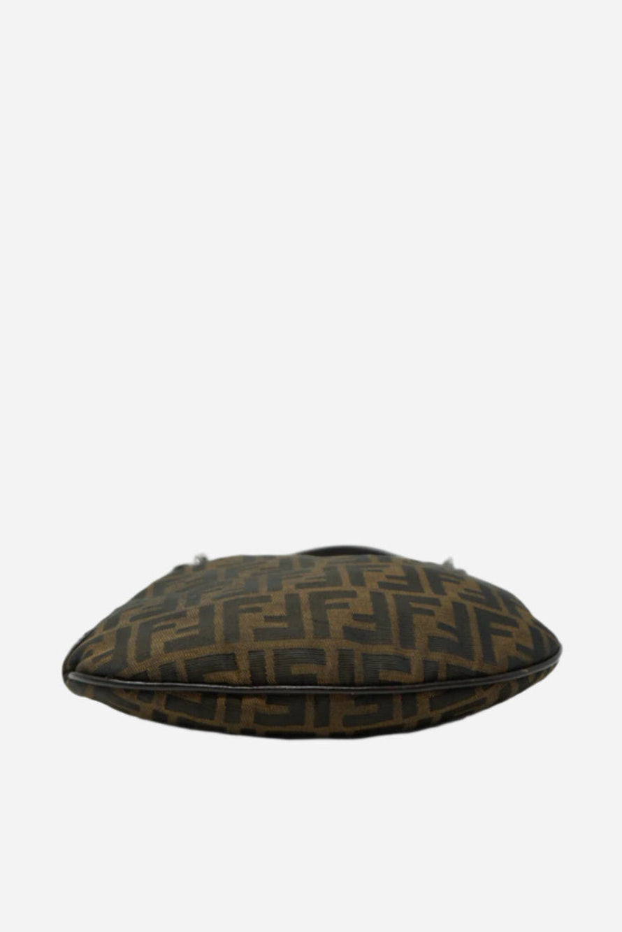 Fendi Canvas Zucca FF Shoulder Bag