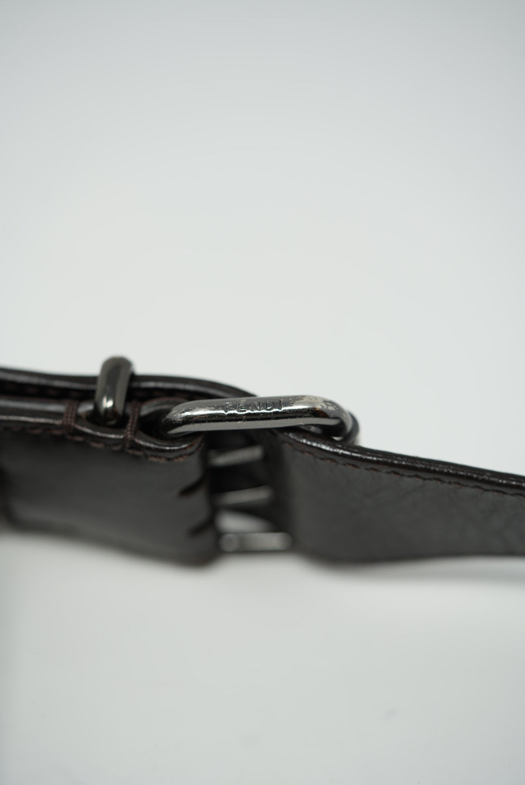 Fendi Canvas Zucca FF Shoulder Bag