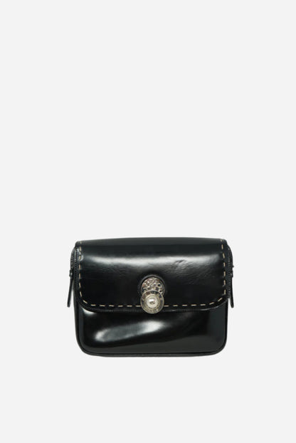 Celine Black Leather Crossbody Bag