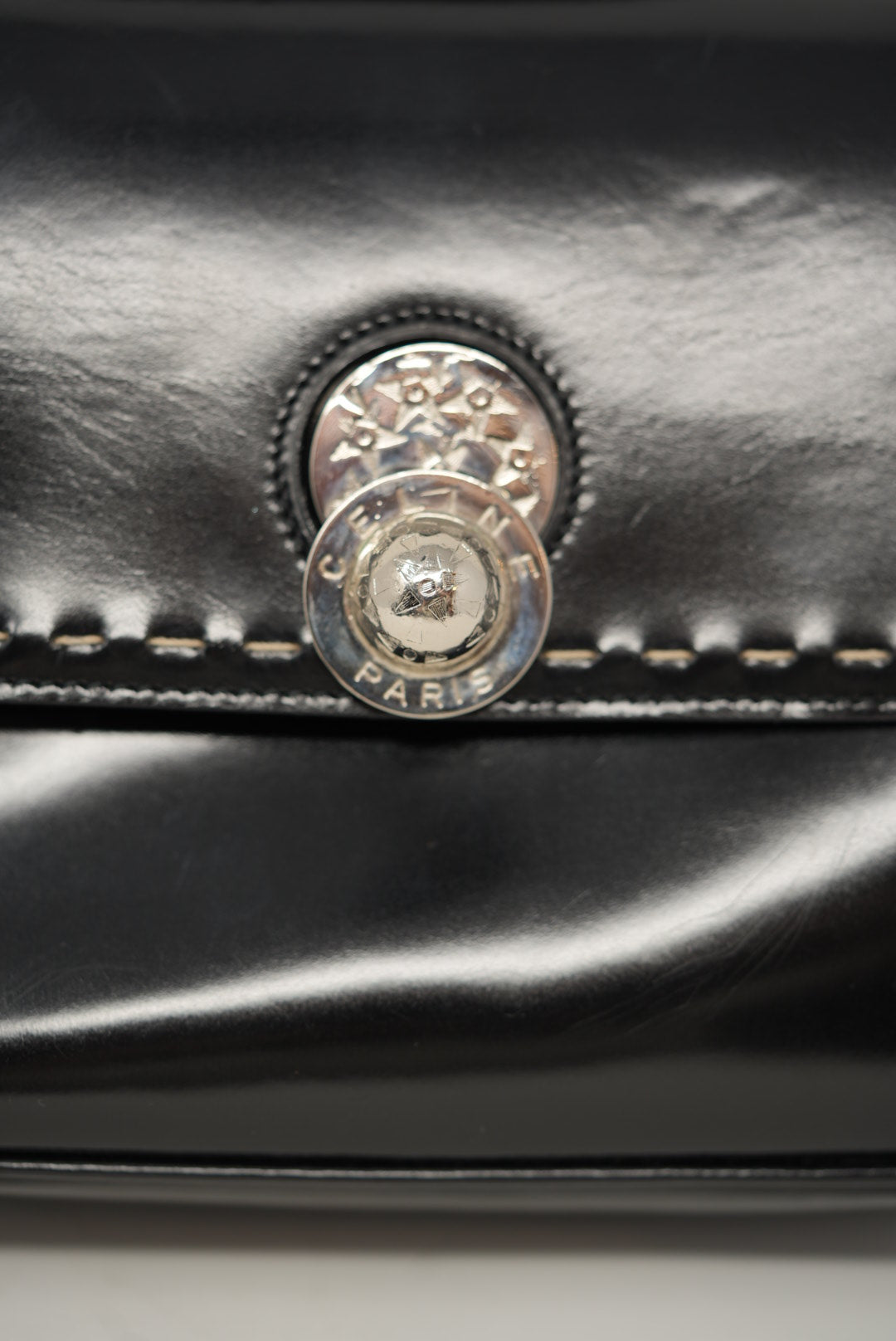 Celine Black Leather Crossbody Bag