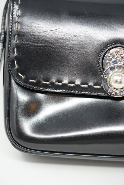 Celine Black Leather Crossbody Bag