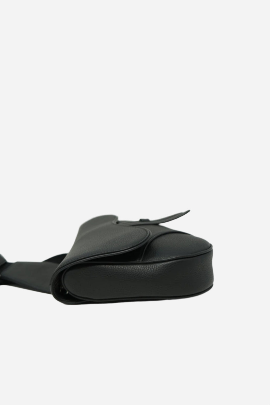 Dior Saddle Bag Black Grained Calfskin