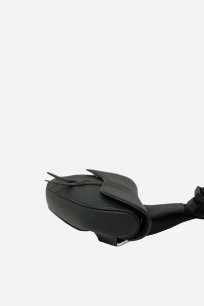 Dior Saddle Bag Black Grained Calfskin