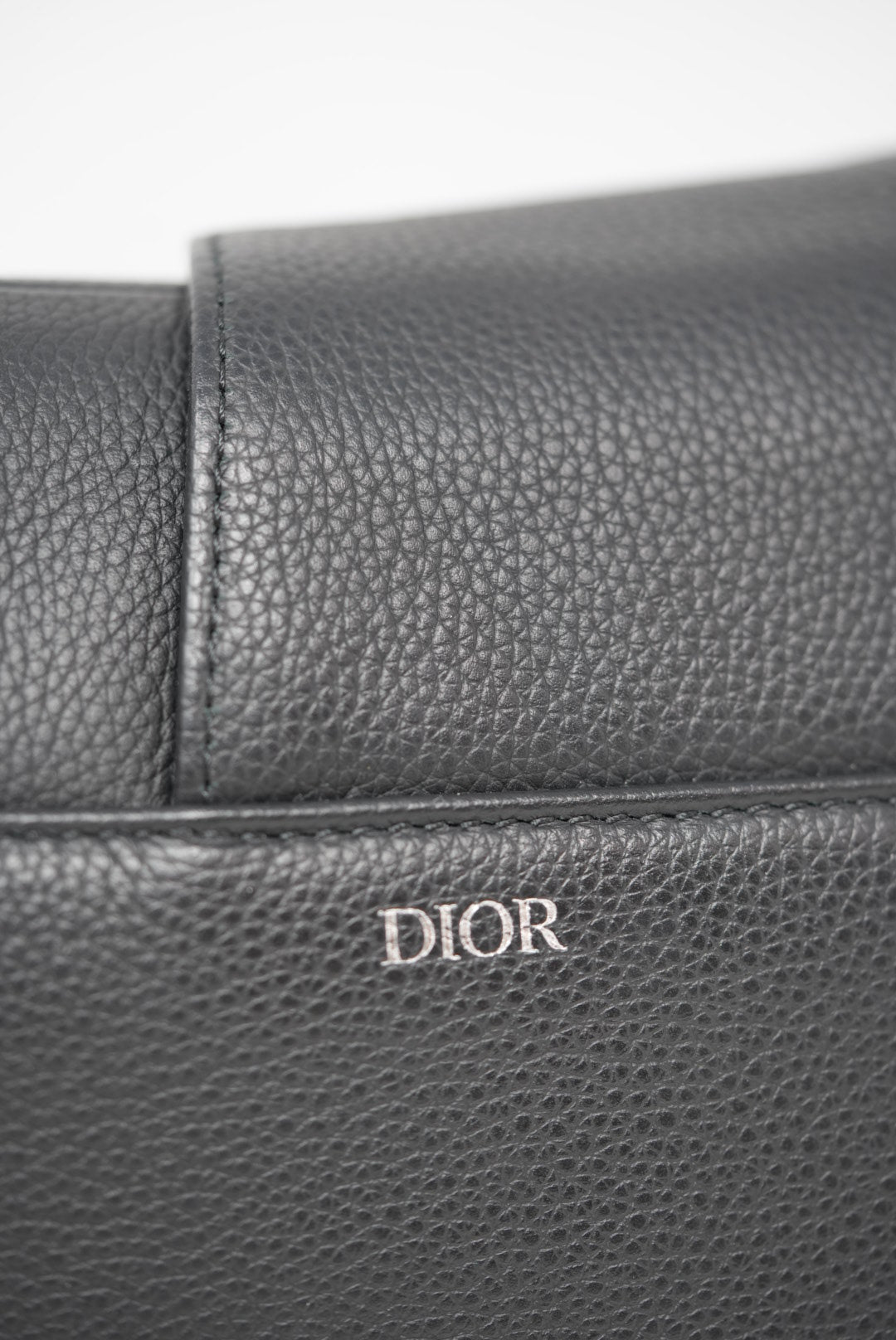 Dior Saddle Bag Black Grained Calfskin