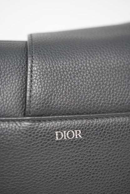Dior Saddle Bag Black Grained Calfskin