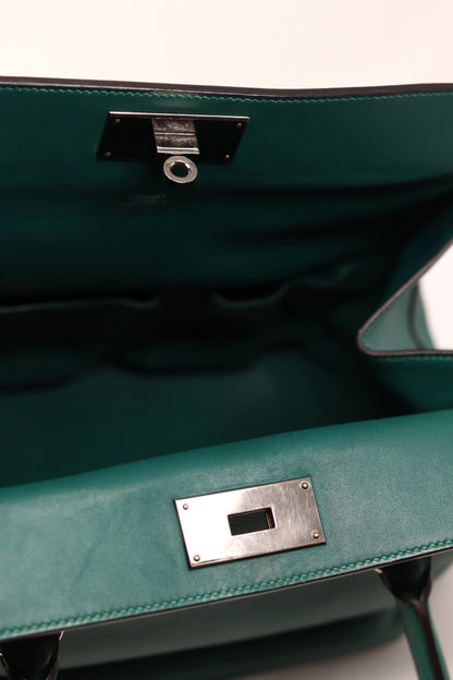 Hermes 2014 ToolBox 26 Shoulder Bag Green