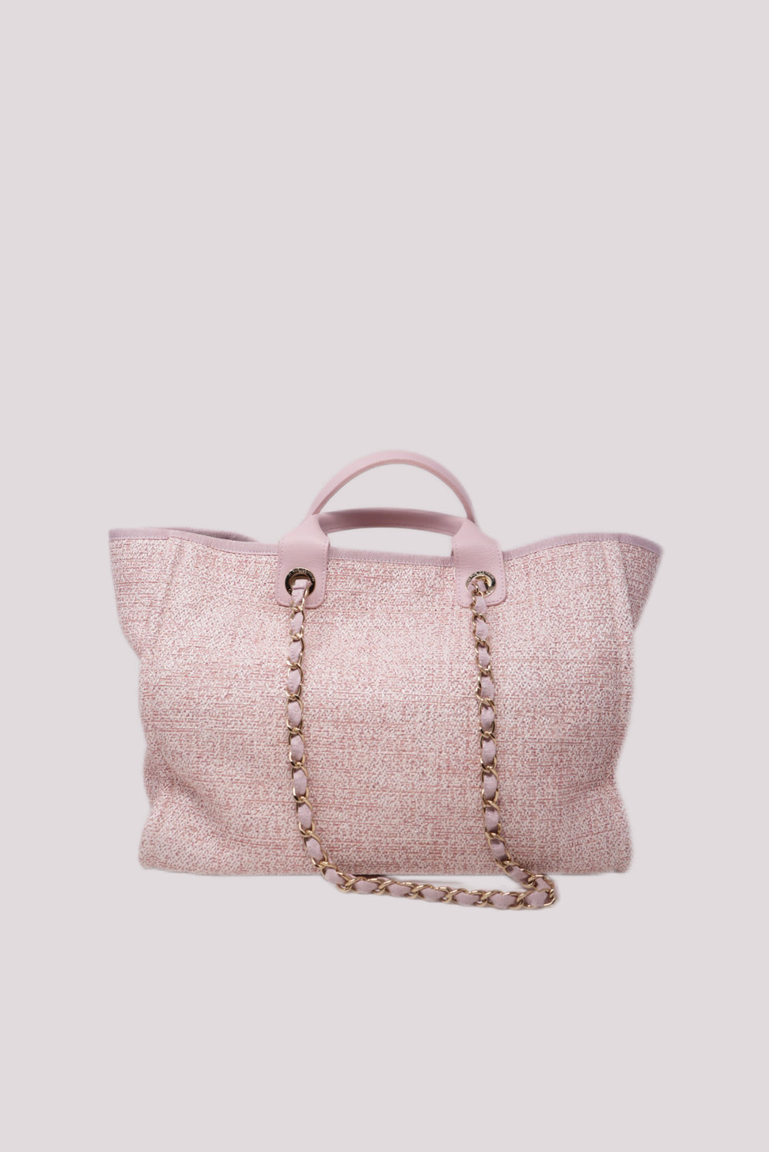 Pre-Owned Chanel Deauville Tote Bag Canvas 2019