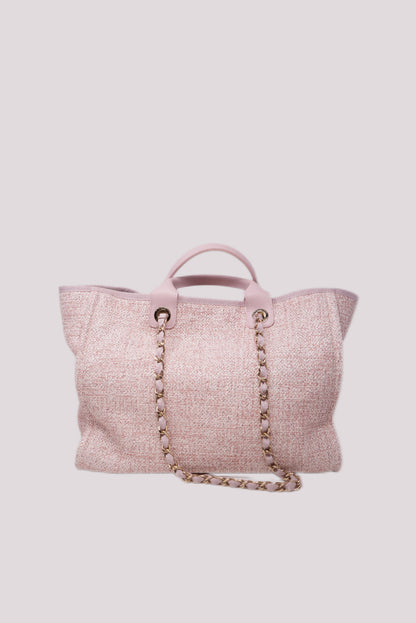 Pre-Owned Chanel Deauville Tote Bag Canvas 2019