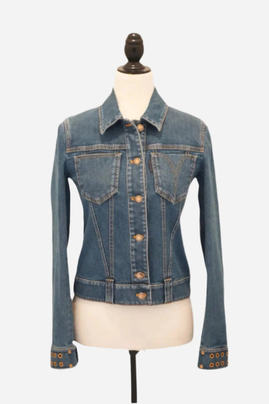 Louis Vuitton Women Blue Denim Jacket