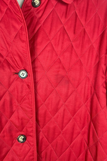 Burberry Red Quilted Jacket Size S