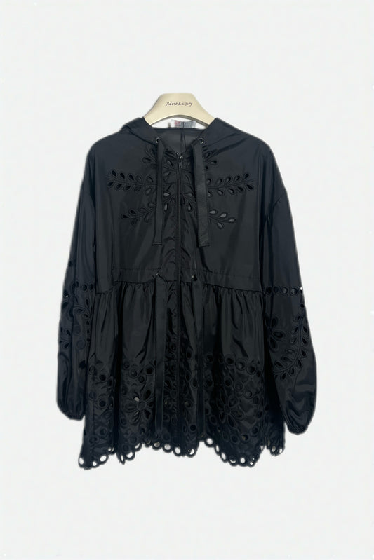 Red Valentino Nylon Floral Jacket Size 40