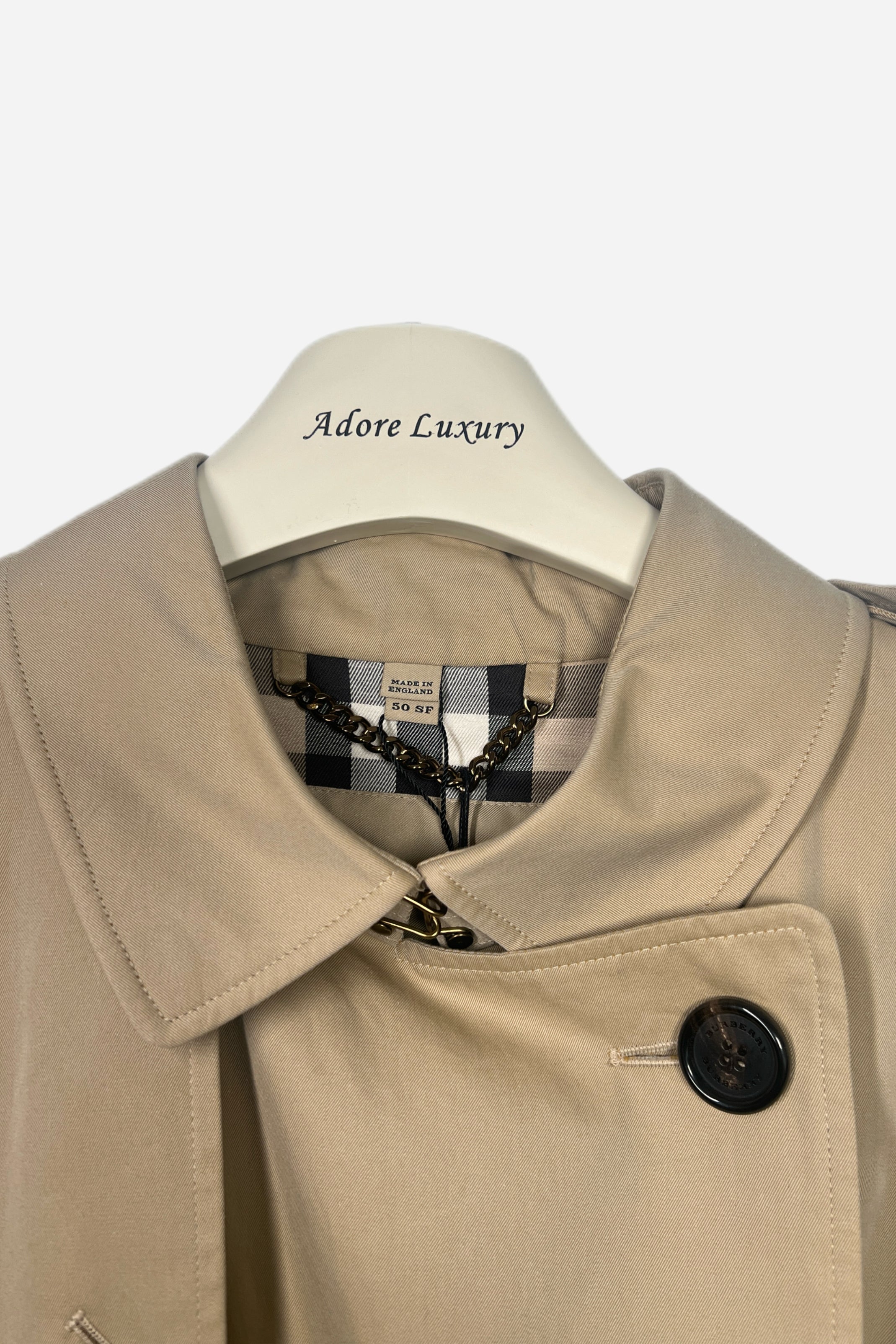 BURBERRY Men's Kensington Trench Coat Size 50