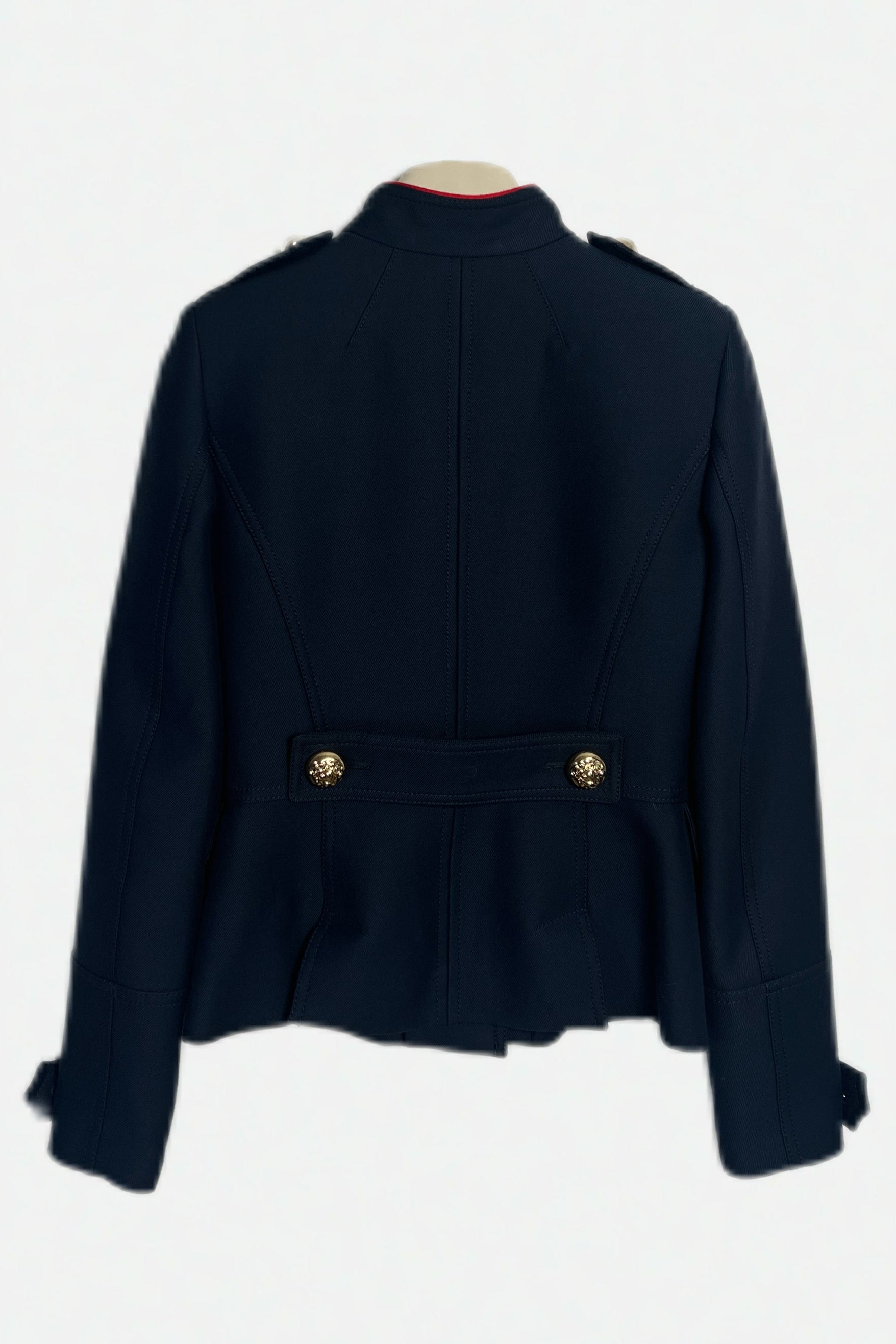 Burberry Military Style Wool Jacket Size 2
