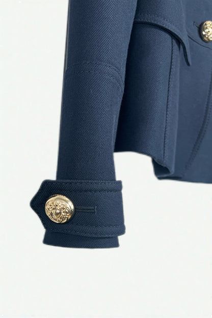 Burberry Military Style Wool Jacket Size 2