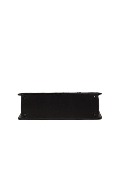 Pre-Owned CHANEL all black Wild Stitch Chain Tote Bag