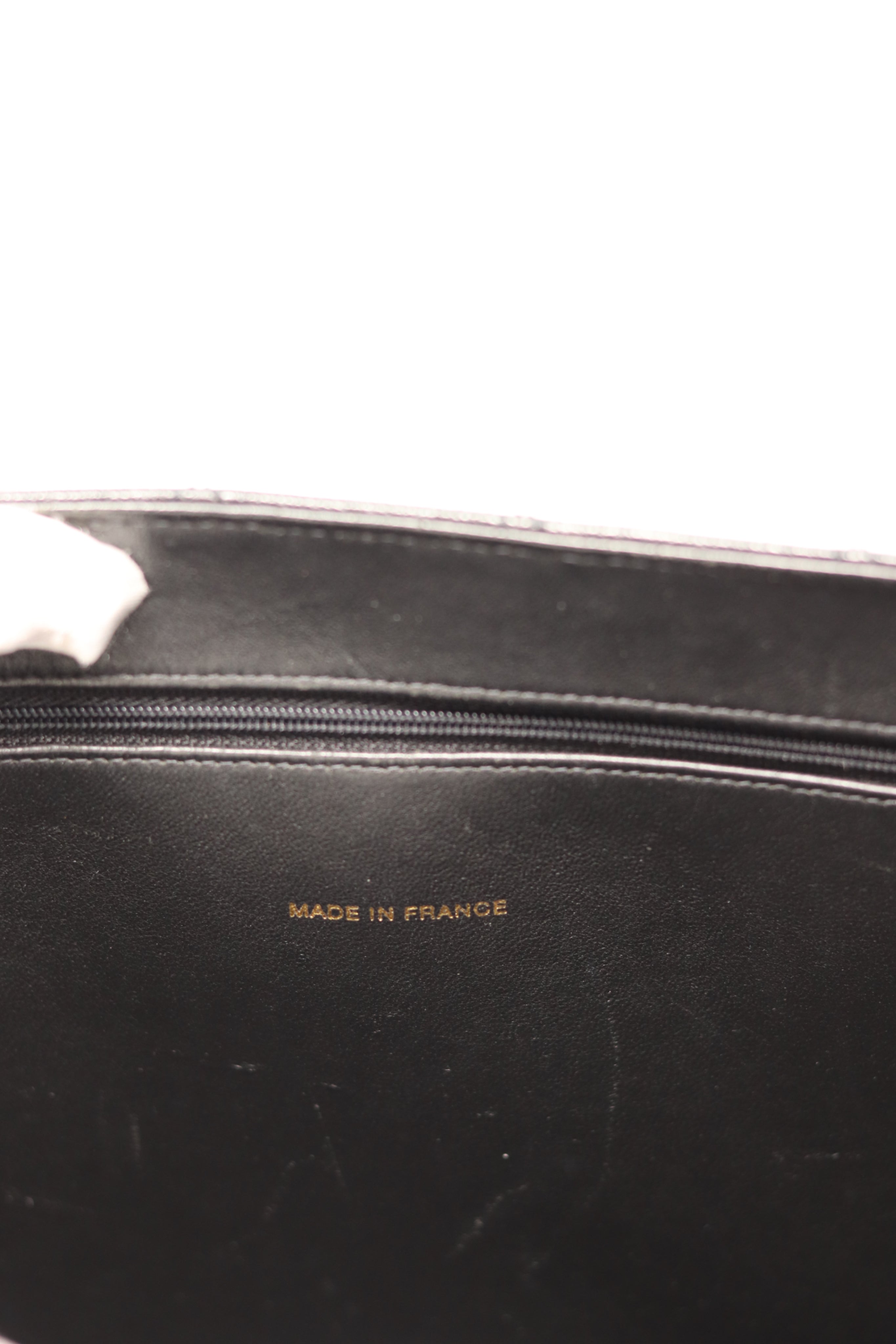Pre-Owned CHANEL all black Wild Stitch Chain Tote Bag