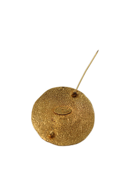 Pre-Owned CHANEL 80's Round Cambon Brooch