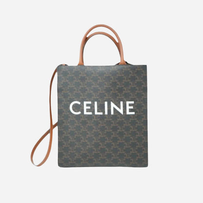 Celine SMALL CABAS VERTICAL IN TRIOMPHE