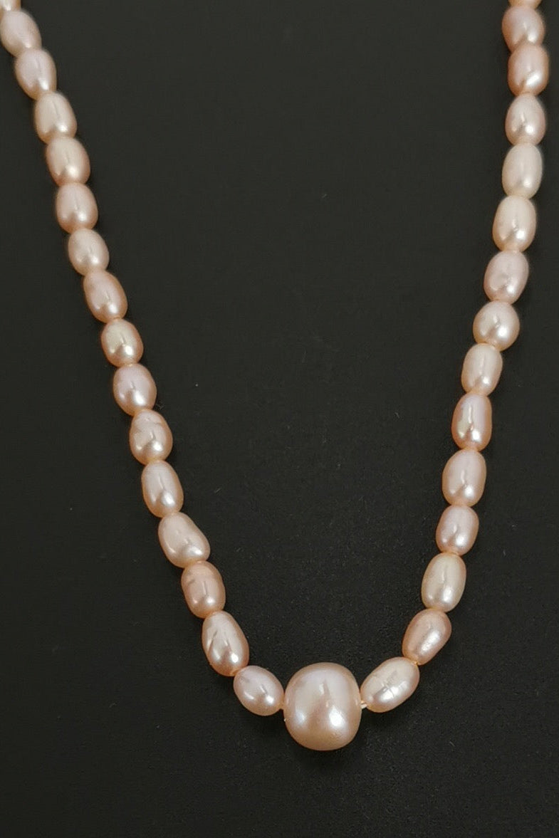 TASAKI Vintage Baby Pearl Necklace With Silver Clasp