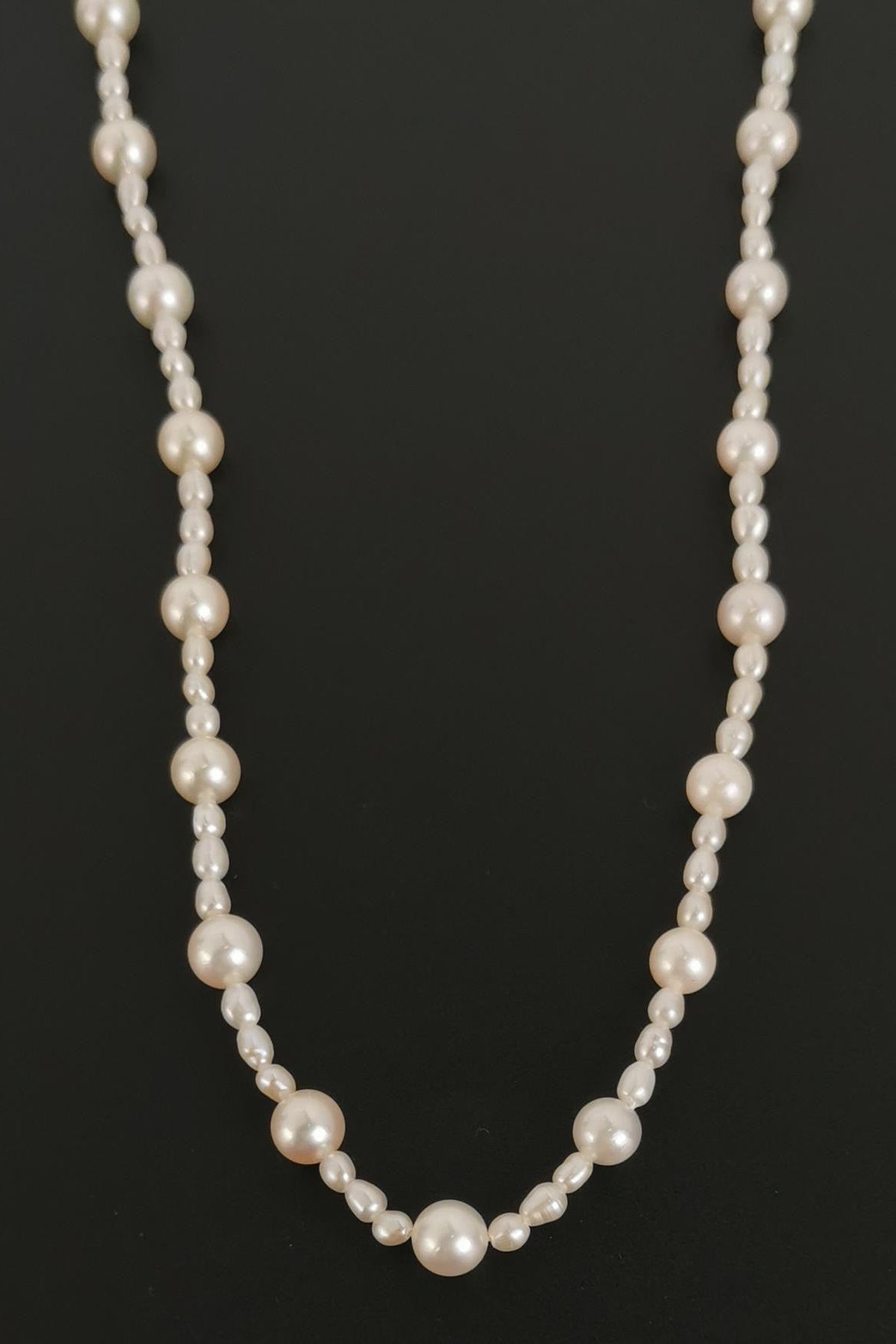 TASAKI Vintage Pearl Necklace Silver Clasp
