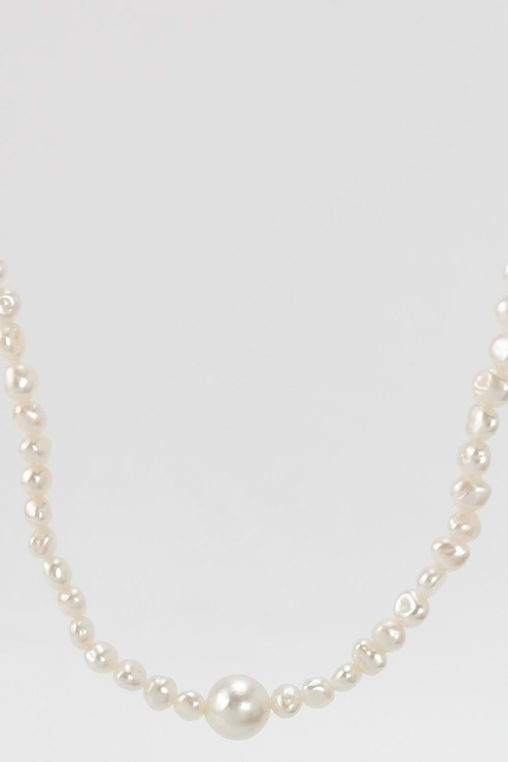 TASAKI Vintage Baby Pearl Necklace With Silver Clasp