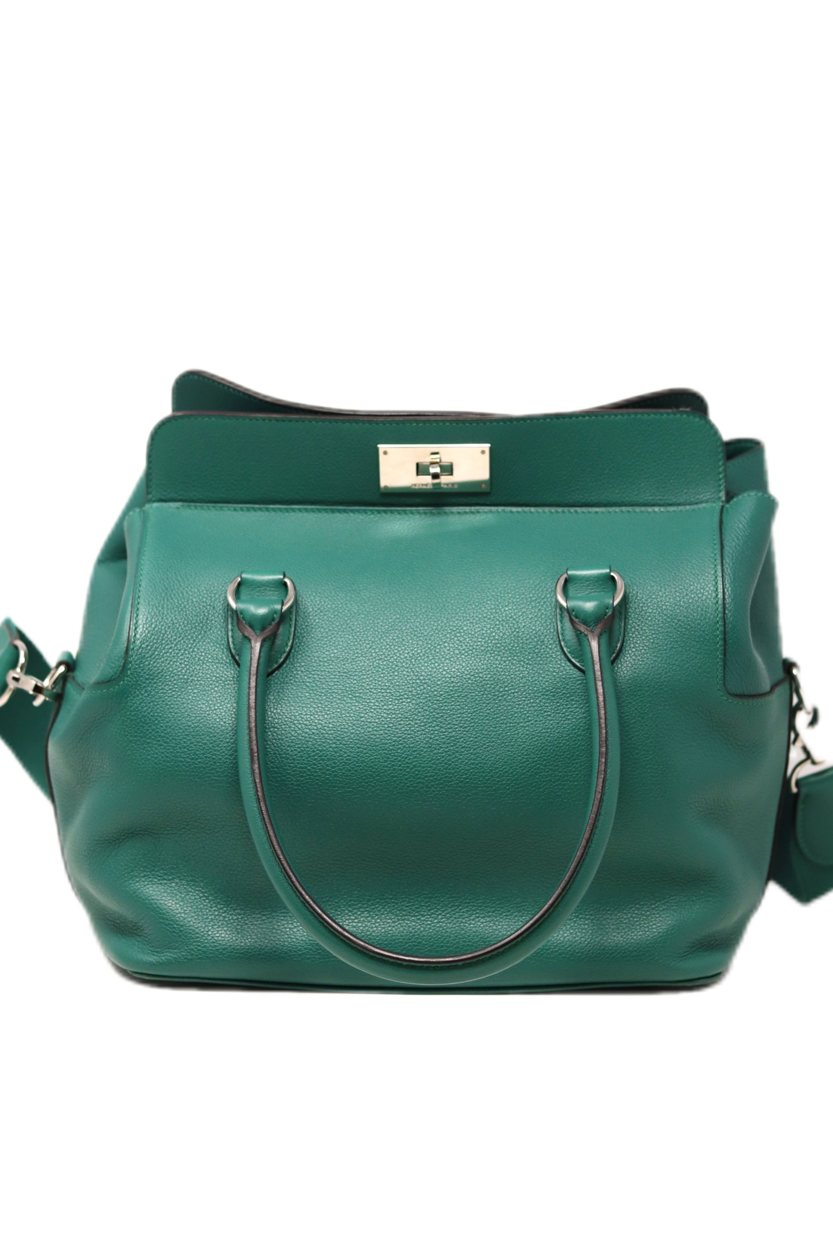 Hermes 2014 ToolBox 26 Shoulder Bag Green