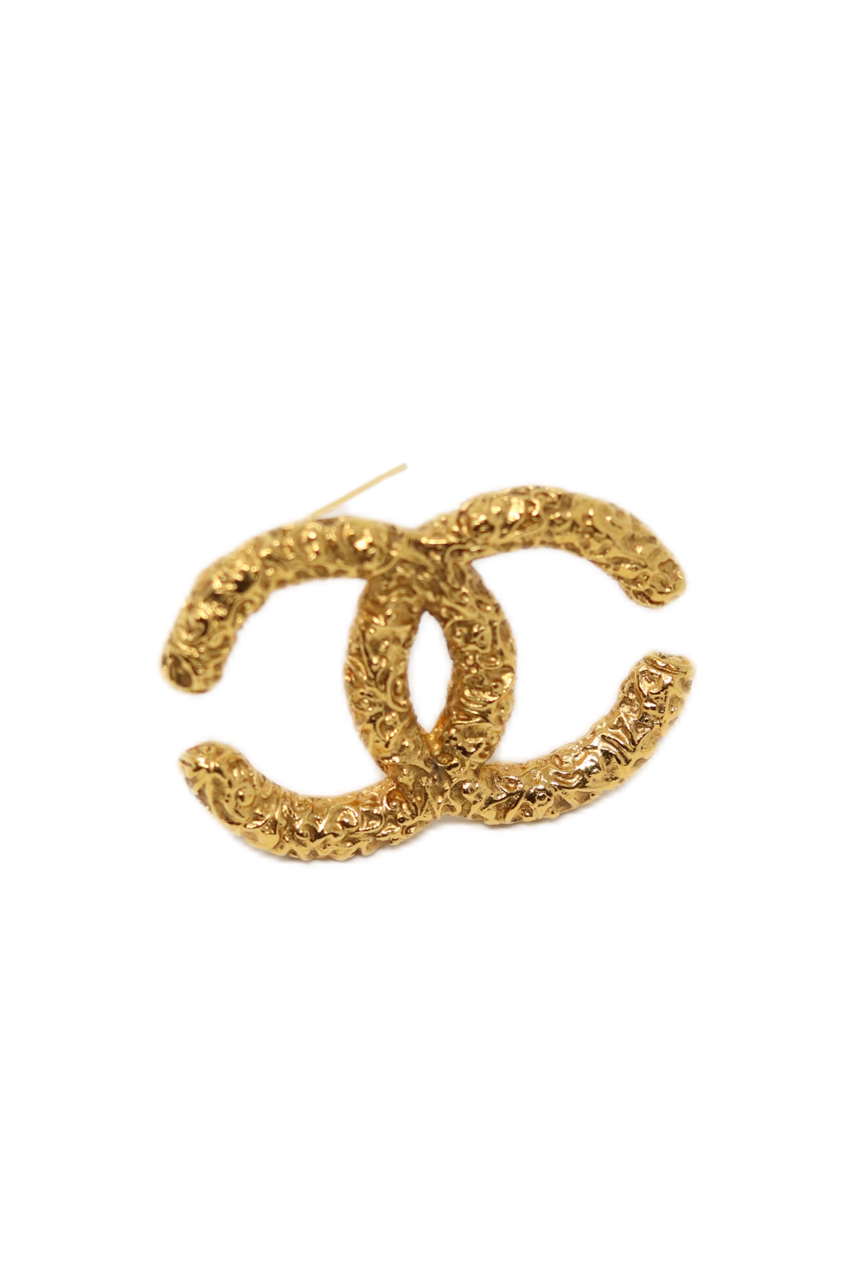 Pre-Owned CHANEL 1993 Florentine CC Brooch