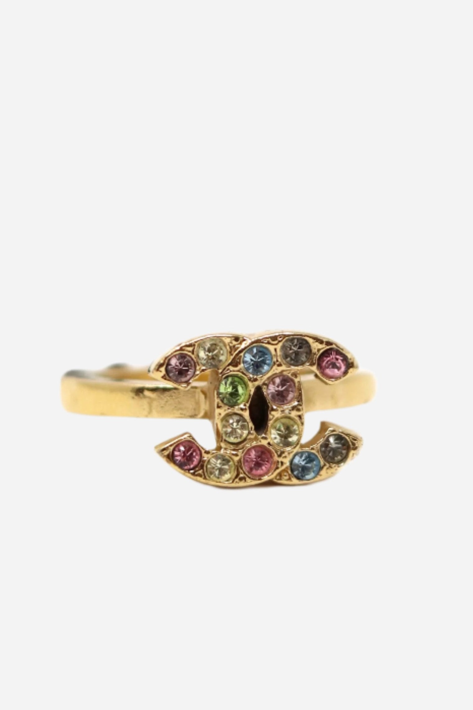 Chanel Rinestone Rings Pre-Owned Chanel Rhinestone Ring – Adore Vintage Buy&Sell Luxury