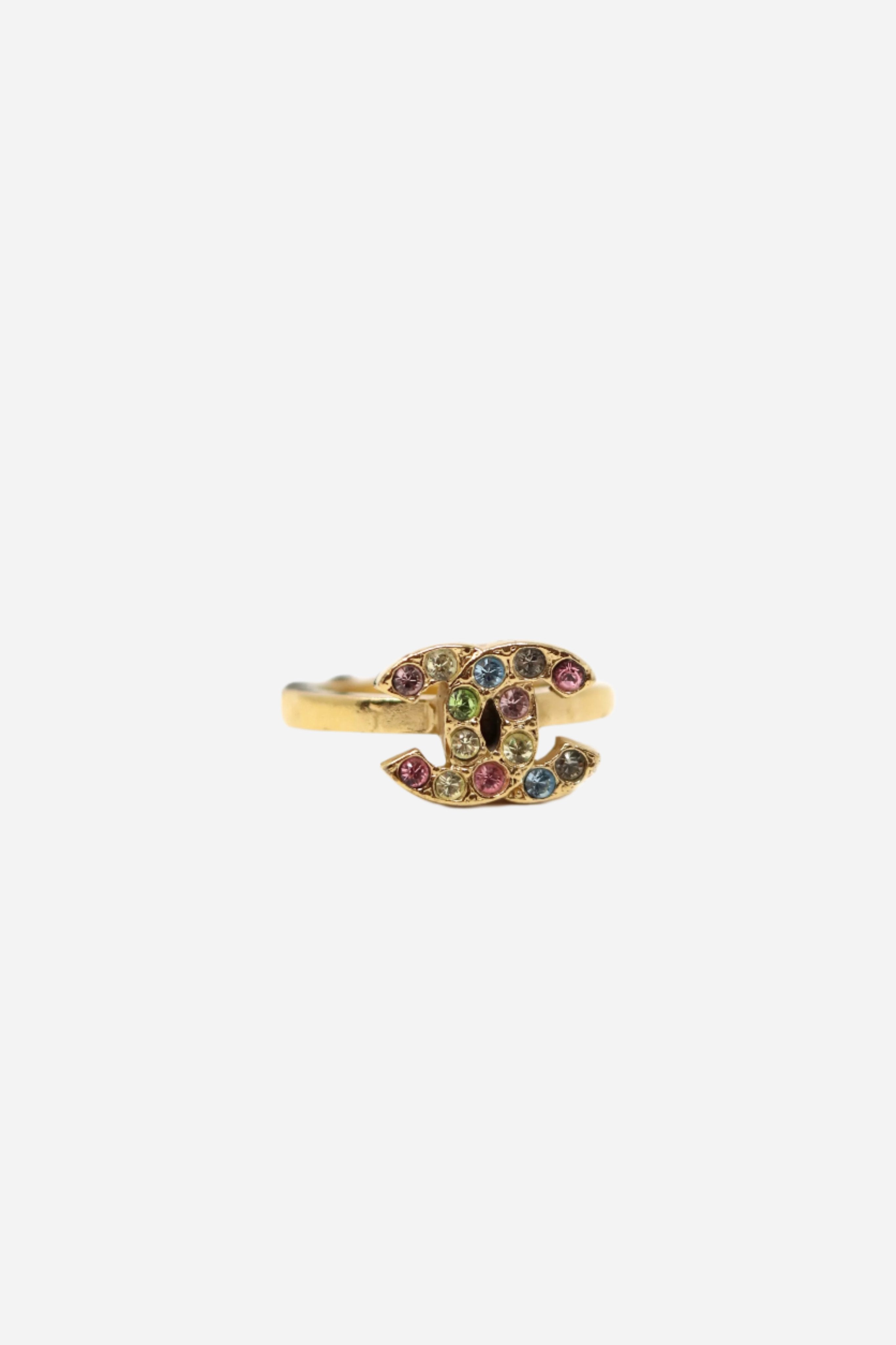 Pre-Owned Chanel Rhinestone Ring