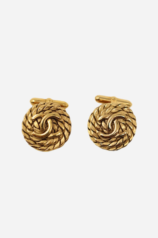 Pre-Owned Chanel CC Cufflinks