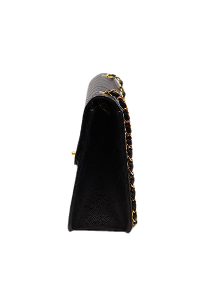 Pre-Owned Chanel Flap Bag Jumbo Dark Blue Caviar